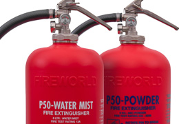 P50 Service-Free Fire Extinguishers with 10 year warranty P50 Fire Extinguishers require no extinguisher engineer maintenance or servicing, saving you money